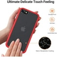 thumbnail image 3 of Entronix Shockproof Matte Case Designed for iPhone 7/8 with Soft TPU Bumper, Slim Case Red, 3 of 4