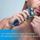 thumbnail image 3 of Replacement shaving heads compatible with Philips AT750 shaver, gold, 3 of 5