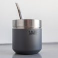 thumbnail image 4 of Yerba Mate - Juego de calabaza y foco mate de 6.5 onzas, incluye caja DS Pro, kit de juego de yerba mate sin BPA con pajita mate, dise&ntilde;o elegante, base antideslizante (gris), 4 of 9