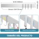thumbnail image 4 of Iman para Cuchillos de Cocina de Pared con 4 Ganchos, Soporte Magnético para Cuchillos, Acero Inoxidable, Soporta Hasta 5 KG, Sin perforación, 4 of 4