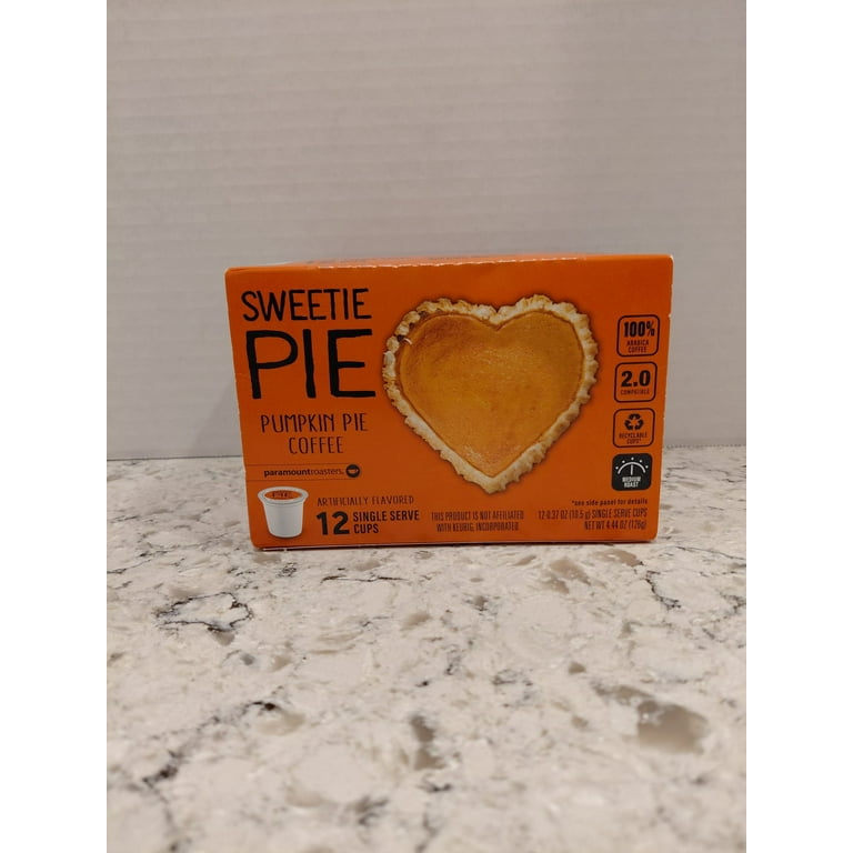 Sweetie Pie Pumpkin Pie Ground Coffee – Medium Roast, 12 Single
