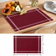 thumbnail image 6 of Solid Color Placemats Set of 4 Wine Red Place Mats Table Mats Kitchen Dining Home Outdoor Party Table Decoration, 6 of 9
