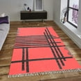thumbnail image 2 of Casavani Handmade Block Printed Cotton Dhurrie Red Living Room Floor Carpets Square Outdoor Rug 10x10 feet, 2 of 5