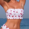 thumbnail image 5 of Swimsuits for Women Tankini Swimsuits Floral Print Tankini Swimsuit Bikini Separates Two Piece Bathing With, 5 of 9