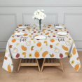 thumbnail image 3 of Happy Fall Pattern Square Tablecloth,Waterproof Square Table Cover,Wipeable Spillproof Washable Table Cover for Home Kitchen Party Decor 42"X42"(107x107cm), 3 of 6
