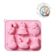 thumbnail image 5 of Bearachild Molde de silicona de Navidad, molde de Chocolate de muñeco de nieve multiusos, bandeja de Pan de Navidad, panadería, cocina, panadería, Herramientas y accesorios para hornear Rosado, 5 of 6