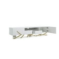 thumbnail image 3 of Benjara Mene 79 Inch TV Media Entertainment Console with Shelves, Gold Branch Base, 3 of 6