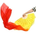 thumbnail image 2 of Fan de baile de seda largo exquisito Color Gradiente Avance de danza del vientre alargado, 2 of 7