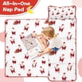 thumbnail image 4 of White Christmas Santa Pattern Toddler Nap Mats for Kids Preschool,50"x20" Sleeping Mat Bag or Kids,Toddler Sleeping Bag,Toddler Nap Mat or Daycare, 4 of 6