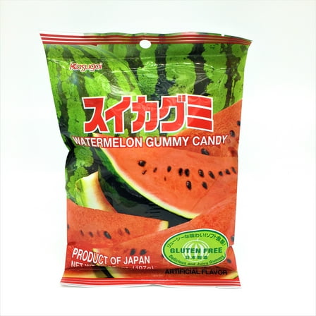 Kasugai Watermelon Gummy Candy, 3.77 Oz.