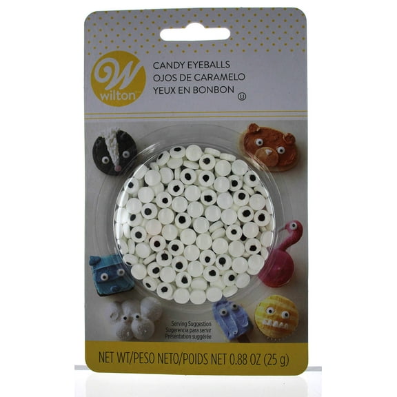 Wilton 710-7236 Mini Candy Eyeballs, 24 Count
