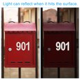 thumbnail image 4 of Uxcell 2 Inch Reflective Mailbox Number Sticker Decal Die Cut Classic Style Strong Self Adhesive, Red, 3 Pack, 4 of 5