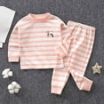 thumbnail image 2 of masbird Little Girls Boys Pajamas Sets Baby 2Pcs Cotton Pjs Kids Long Sleeve Sleepwear 6-12 Months 12-24 Months 2t 3t 4t 5t 6t 7t 8t 9t Children(Hot Pink,4-5 Y), 2 of 6