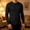 Black, variant on Cable Knit Sweater Men Fall Winter Ribbed Casual Warm Casual Sweaters Slim Crew Neck Gray M