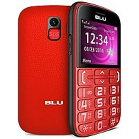 Refurbished BLU PBN201133 Joy J010 Senior-Friendly Cell Phone - GSM 850/900/1800/1900 MHz - Bluetooth 3.0 - 2.4-inch Display - 32 MB Internal Memory - Unlocked - AT and T -