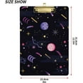 thumbnail image 3 of FMSHPON Space Planets Clipboard Hardboard Wood Nursing Clip Board and Pull for Standard A4 Letter 13x9 inches, 3 of 8