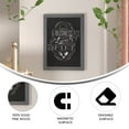 thumbnail image 6 of Flash Furniture Canterbury 18" x 24" Rustic Gray Wall Mount Magnetic Chalkboard Sign with Eraser, Hanging Wall Chalkboard Memo Board for Home, School, or Business, 6 of 12