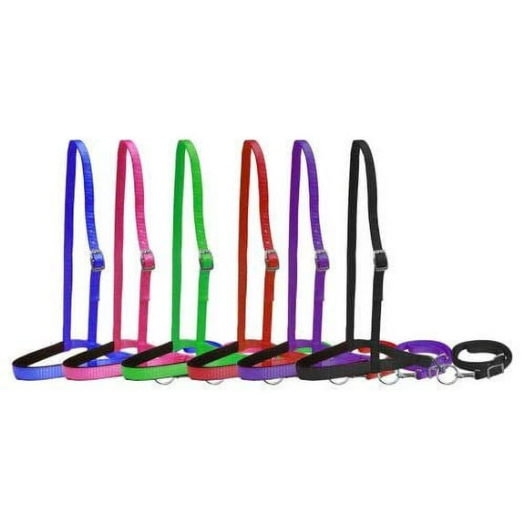 Showman Premium Nylon Noseband Tie Down w/ Strap (Black)