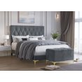 thumbnail image 4 of HMD Pierre King Upholstered Panel Bed with Storage Bench, Gray, 4 of 8