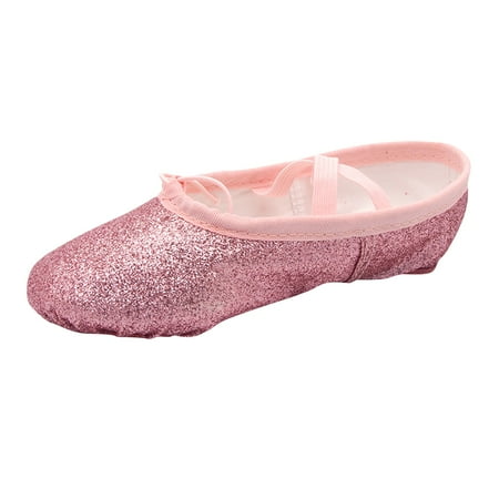 

Girls s Ballet & Dance Shoes Thin Lace-Up Casual Sweatshirts Slippers Soft Leather Ballet & Dance Shoes Size 4.5 Years-5 Years