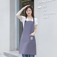 thumbnail image 4 of Advancent Delantal de lona Cómodo vestido de trabajo resistente al desgaste Ropa de trabajo para el hogar Ropa para el hogar Restaurante Cafetería Herramientas y accesorios para hornear Gris Advancent HA011662-02, 4 of 5