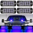 thumbnail image 3 of LINLIN 4 Pack 12LED Emergenty Warning Lights,LED Safety Emergency Flashing Lights 12-24V Amber Strobe Hazard Warning Light Waterproof, 3 of 8