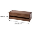 thumbnail image 4 of 1Pack Coffee Dust-Proof Cable Management Box for Office Use Box for Cables 14.3x5.6x5.1in, 4 of 8