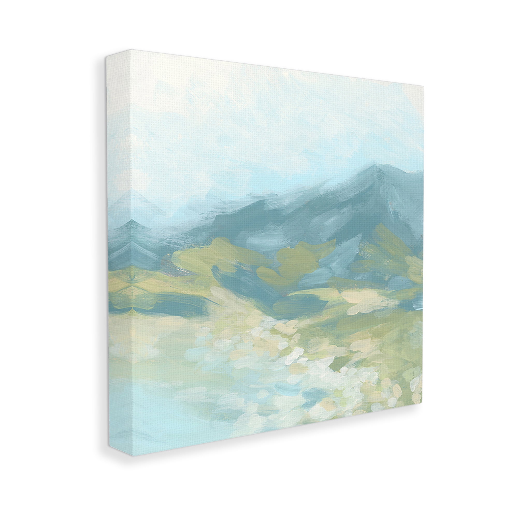 Stupell Industries Murky Mountain Valley Landscape Painting Gallery Wrapped Canvas Art Print Wall Art, 36 x 36