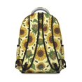 thumbnail image 3 of Sunflower and Seed Cream Pattern Backpack for School, Cute School Bag with Adjustable Shoulder Straps and Padded Back, 15.3"x11"x7.1", 3 of 5