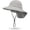 Grey, variant on Girls Boys Sun Hat Summer UPF 50 UV Protection Caps Wide Brim Neck Flap Beach Play Fishing Hats