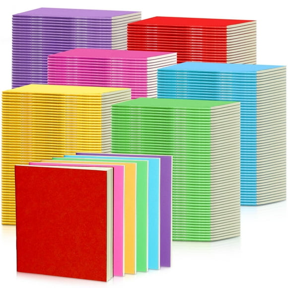 Notebooks Thenshop, minicuadernos de bocetos en blanco con bolsillo, paquete de 300