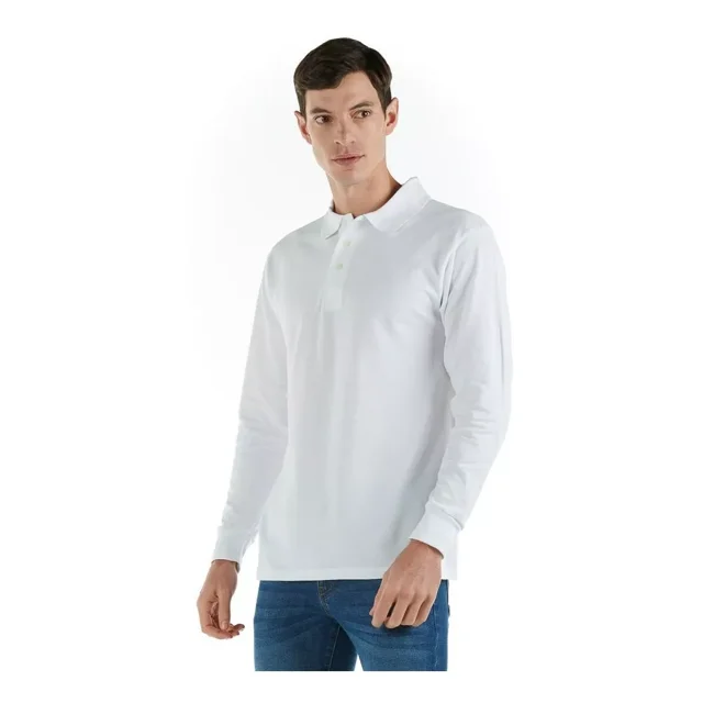 Playera Tipo Polo Optima Hombre M/l