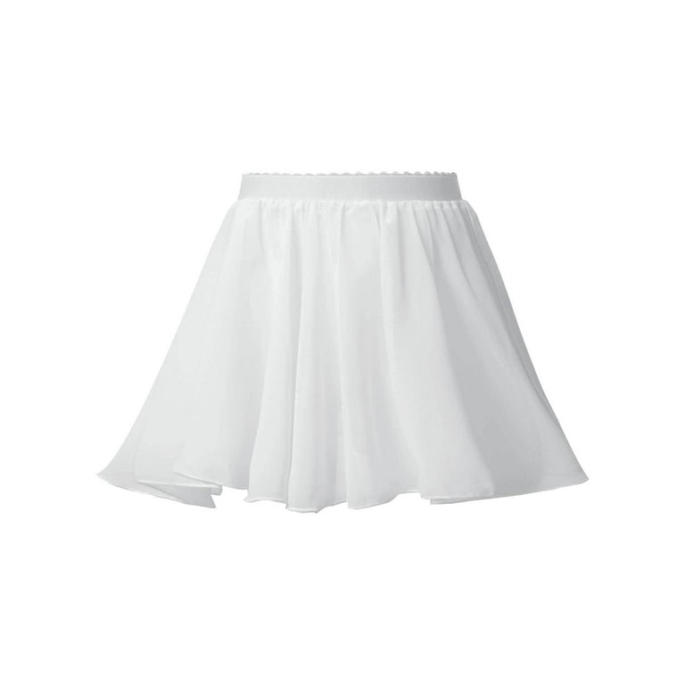 iEFiEL Little Girls Classic Chiffon Ballet Dance Skirt Basic Pull