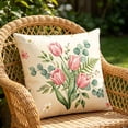 thumbnail image 4 of Darzheoy Floral Pattern Pillow Covers Set, Vintage Breathable Decorative Microfiber Pillow Covers, 2 Pack Pillowcase, Soft Throw Cushion Cover for Living Room, Bedroom, Car, Home, Office, 4 of 7