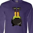 thumbnail image 4 of Inktastic Halloween, Witch Cauldron, Witch Legs, Potion Long Sleeve T-Shirt, 4 of 5