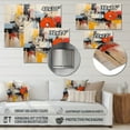 thumbnail image 4 of Designart "composition Rhythm" Abstract Collages Metal Wall Decor, 4 of 5