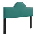 thumbnail image 2 of Modway Dawn Twin Modern Performance Velvet Headboard in Teal Green, 2 of 7