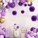 thumbnail image 4 of Injueey Papel púrpura de Pom Pom de 7,8 pulgadas para el papel de flores de tejido colgante de fiesta de cumpleaños Kits de decoración para fiestas Púrpura 10 pulgadas, 4 of 6