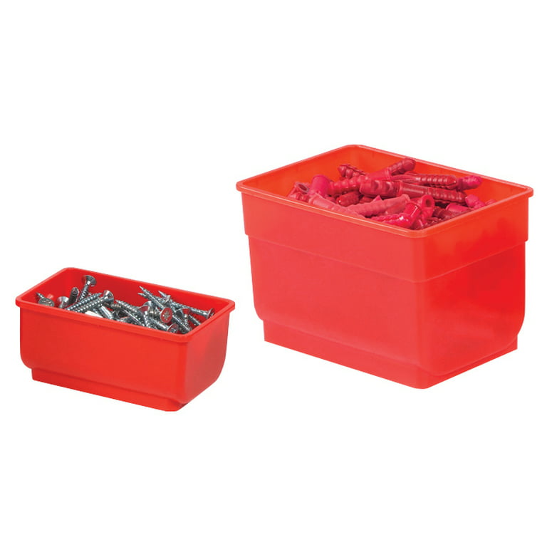 Keter 13” All Purpose Red Hard Plastic Tool/Storage Box With Top Storage
