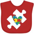 thumbnail image 3 of Inktastic Autism Puzzle Piece Autistic Spectrum Awareness Boys or Girls Baby Bib, 3 of 4