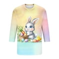 thumbnail image 4 of Blusas y camisas de manga larga con cuello redondo para hombre, blusa informal con estampado de cuello redondo y manga corta, blusa estampada para hombre, 4 of 4