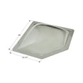 thumbnail image 3 of Icon Skylight 12144 Dôme à Bulles de 7 Pouces de Hauteur; Angle Néo; pour Ouverture de 24 Pouces de Longueur x 14-1/4 Pouces de Largeur; Bride de 28 Pouces de Longueur x 18-1/4 Pouces de Largeur; Fumée; Polycarbonate; Sans Store; Simple, 3 of 4