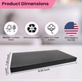 thumbnail image 4 of Novel Box Black Paperboard Hlaf Size Jewelry Display Tray 14.75x8.25x1 Inches with Fitted Lid, 4 of 7