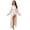 White, variant on Women's Sexy Polka Dot Lace Sleeve Satin Bathrobe - Soft Fabric - S-L Sizes