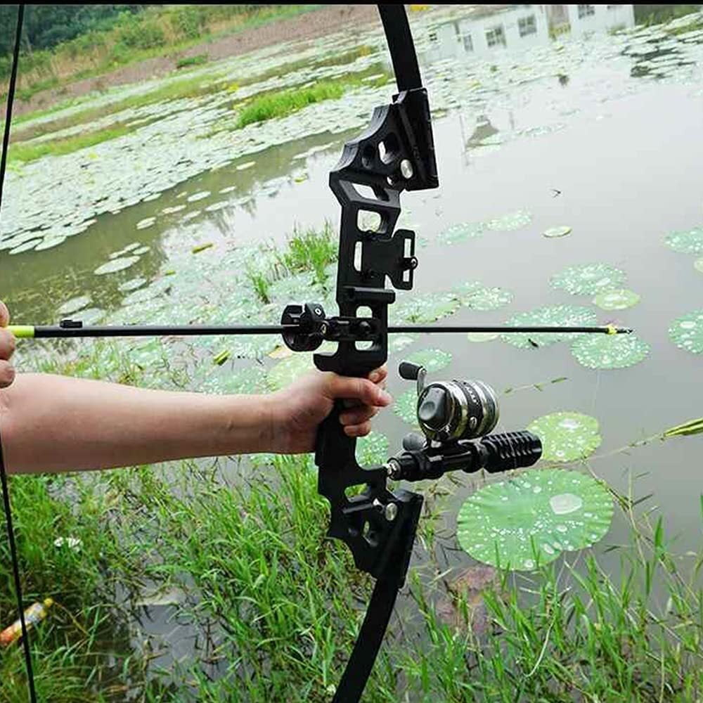 AME Bowfishing Kit 40lbs Recurve Bow Arrow Fishing Reel Archery Straight Bow Hunting