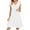 White, variant on Antinious Ladies Summer Dress,Elegant Dresses for Women,Fashion Ladies Casual V-Neck Short Sleeve Mini Dress,Pink,XL