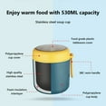 thumbnail image 4 of Vikakiooze Vacuum Insulated Food Jar,530ML Stainless Steel Thermal Food Container Food Thermos Soup Cup Portable Sealed Hot Cold Food for Office Picnic Travel Outdoors, 4 of 6