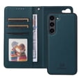 thumbnail image 4 of Allytechgroup Flip Case for Samsung Galaxy S24 FE with Credit Card Slot, RFID Blocking PU Leather Case with Hand Wrist Slim Fit Shockproof Full Body Protective Cover for Galaxy S24 FE, Blue, 4 of 6
