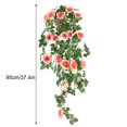 thumbnail image 1 of Baohd Artificial Rose Garland Simulation Flower Vine Floral Decor Wall Hanging Plastic artificial Flower Rattan, Champagne, 1 of 8