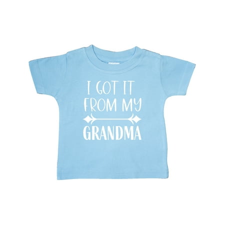 

Inktastic I Got It From My Grandma Gift Baby Boy or Baby Girl T-Shirt